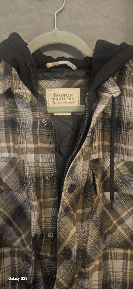 Boston Traders Men's Quilted Flannel Jacket Ivy Green