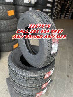 4 TRAILER TIRES 2257515 IN STOCK 225/75R15 INSTALLED 10 PLY