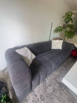 Grey bubble couch