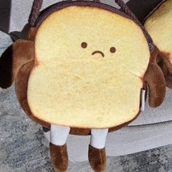 French Toast Soft Plushie Coin Purse Clutch