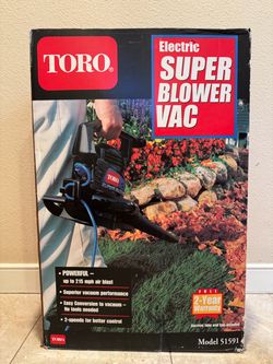 Toro Electric Super Blower Vac Model 51591