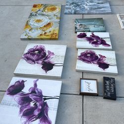 Various Sized wall Art
