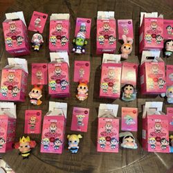 Popmart CRYBABY x Powerpuff Girls Series Figures Princess Morbucks, bubbles, blossom, buttercup 