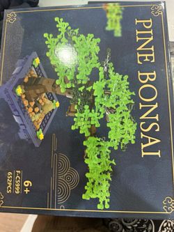 Tenhorses 652 pc PINE BONSAI Tree Plant Building Blocks Toy Kit Set New & Sealed