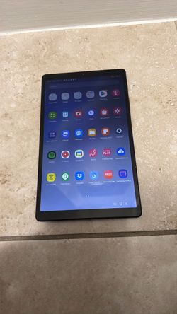 Samsung  8.7in Tablet Model# SM-T227U BLACK, with black pouch to store items