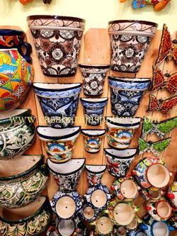Hanging Wall Planters,✨️Authentic Mexican Talavera 🪴"Pottery Store" in Cypress ca 90630