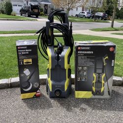 PARKSIDE PRESSURE WASHER WITH EXTRA CAR WASH KIT