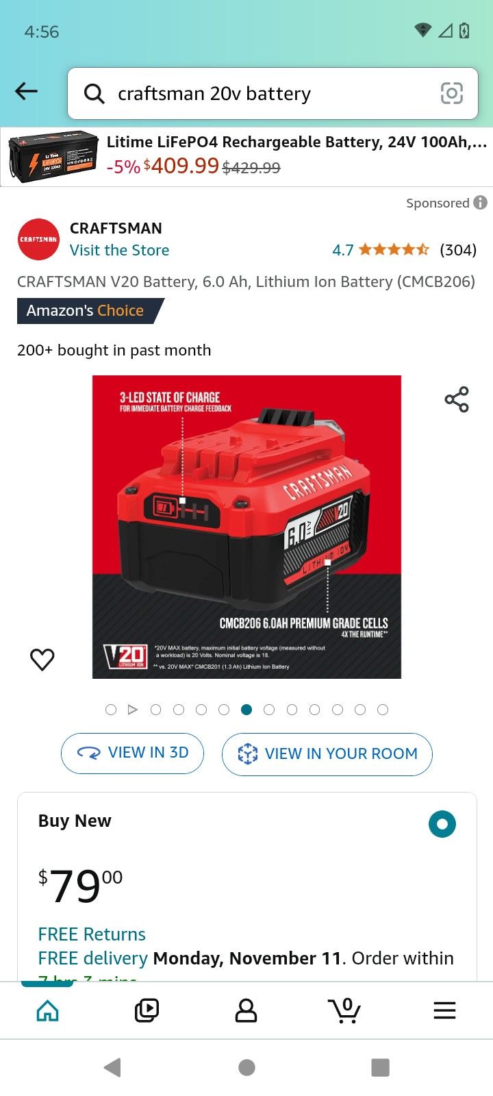 Brand New Craftsman Battery