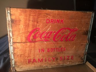 Coca Cola Bottle wooden box