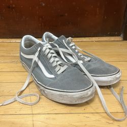 Gray/blue Vans