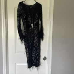 Black Sequin Dress