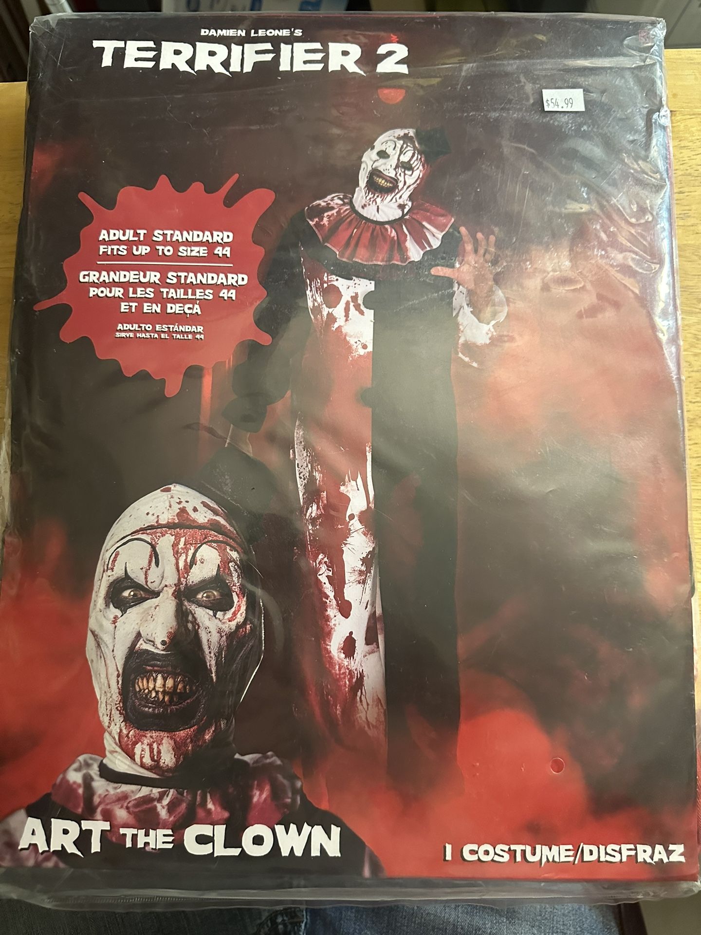 Adult New  Terrifier 2 Art The Clown Costume For Halloween