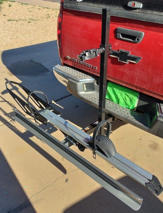 Hitch Mount Single Bicycle Rack With Ramp