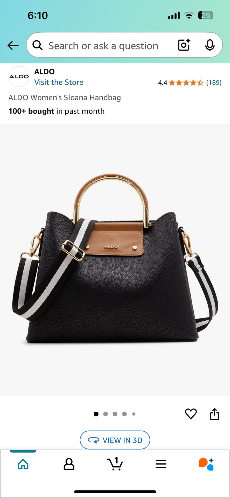 New Aldo Purse, Love It But To Small For Me