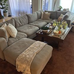 Huge Six Piece Sectional Sofa Couch (moving)