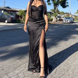 Black Corset Prom Dress size 4