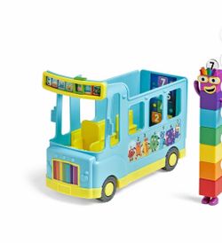 hand2mind Numberblocks Rainbow Counting Bus, Toy Vehicle, Play Figure Playsets, Ages 3+ (3 Pieces)