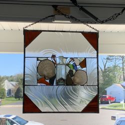 Seashell & Sea Glass Stained Glass