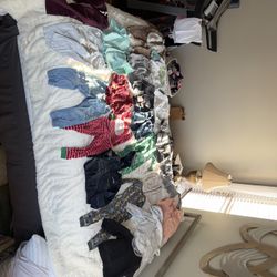 Boys size 2T lot of long sleeve/pants. Some have light stains but no holes. 23 pieces 