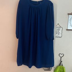  Eva Mendes Royal Blue Trapeze Dress Women's size  XL