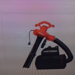 CRAFTSMAN 450-CFM 260 MPH CORDED ELECTRIC BACK PACK LEAF BLOWER .. LIKE NEW CONDITION