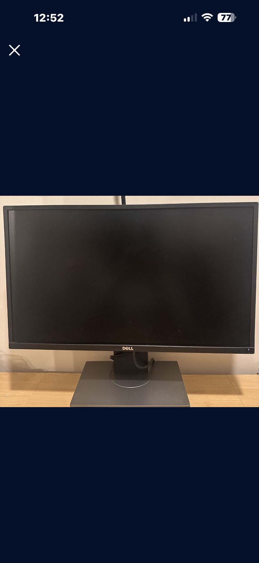 Acer 27 Inch Black Monitor