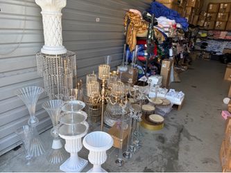 Bulk Event and Party Decor Collection Charger, Arches, Linens, Napkins, Plates, Curtains !!!