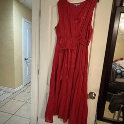 Women red dress extra large size