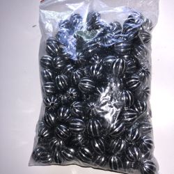 Beads and Accessories:Elves/Rosenberg Silver Fancy Fluted Round Beads