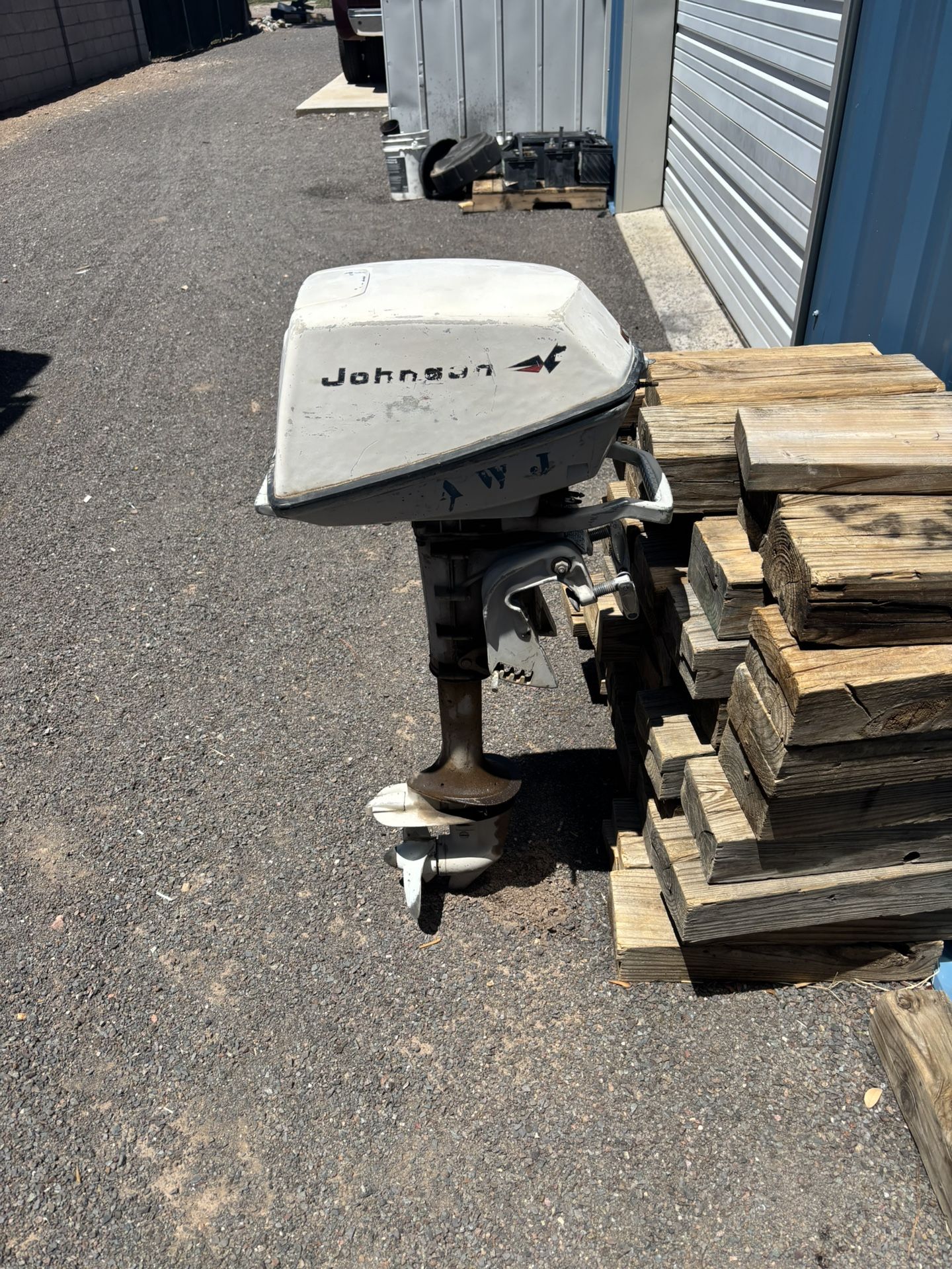 Five horse Johnson Tiller motor