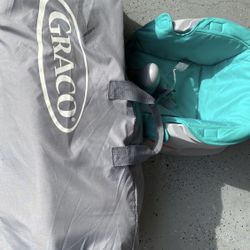 graco travel crib & baby chair