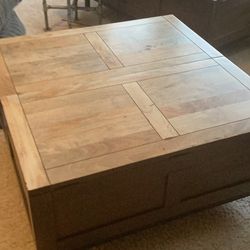 Coffee table with storage