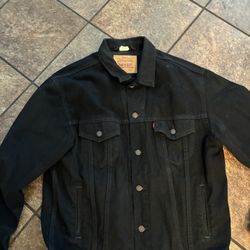Levi’s Trucker Jacket – Black – Large Vintage 