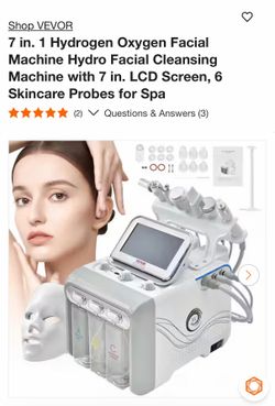 7 in 1 hydrogen facial machine & mask