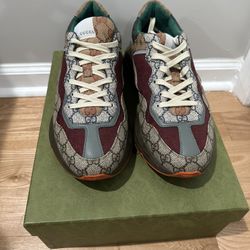 Gucci GG Rhyton Sneakers Men 10.5 (US) - Brick Red