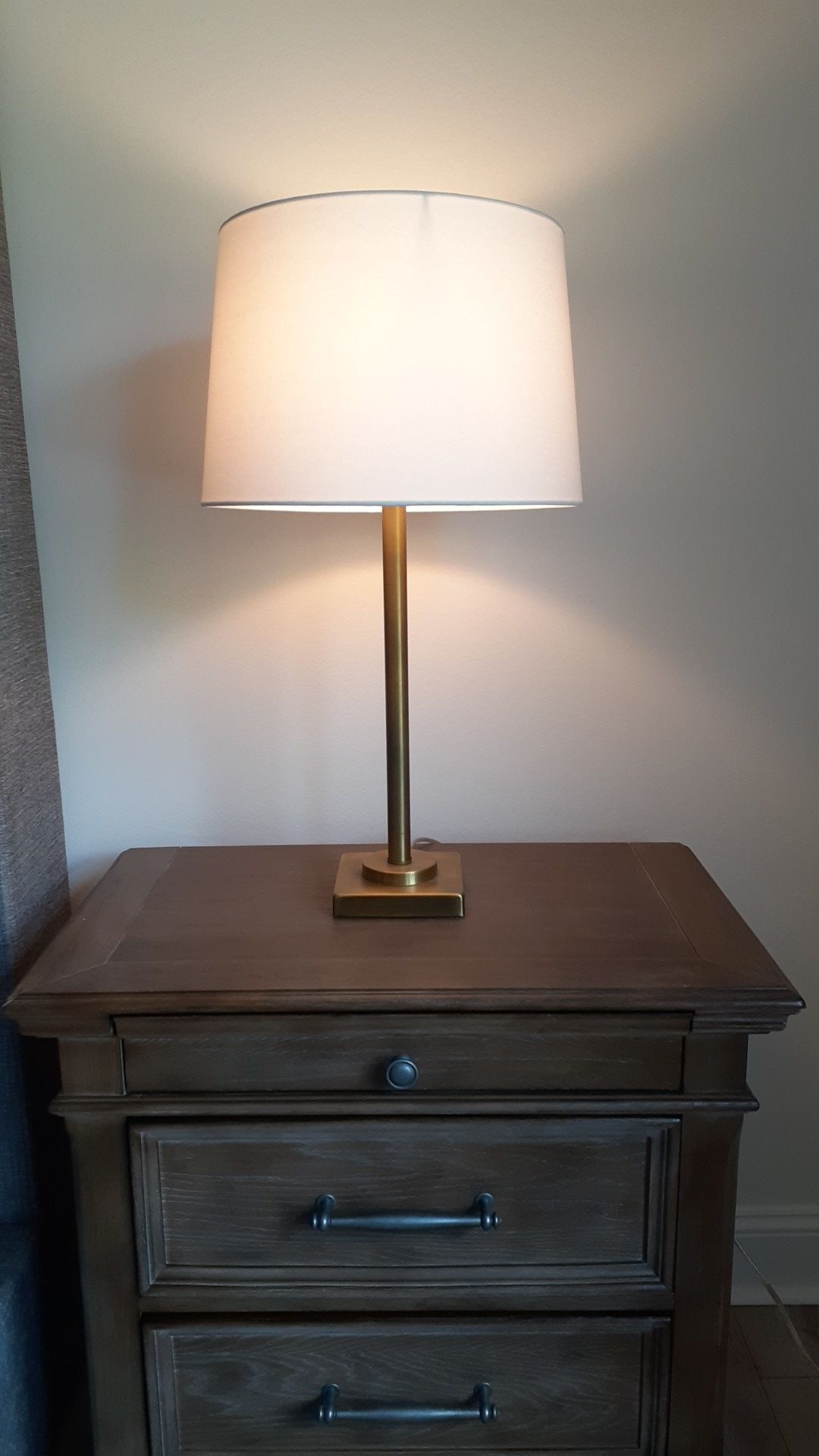 2 Beautiful gold modern lamps