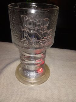 Lord of The Rings light up glass
