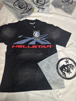 Hellstar Logo Graphic T-Shirt Black