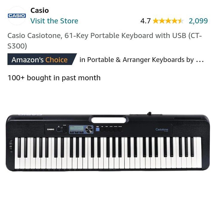 Casio Casiotone 61-key Keyboard $150 O.B.O