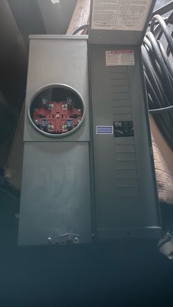 Meter Socket with Load Center Panel