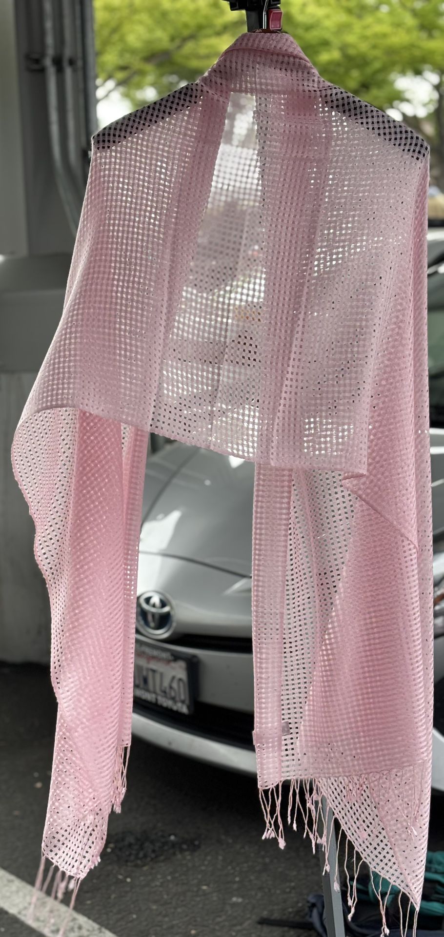 Pink Cashmere Scarf Shawl Throw