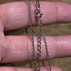 18” Italian STerling Silver marked 925 