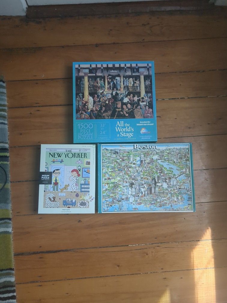 Jigsaw Puzzles - Lot of three