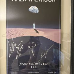 Walk The Moon Framed & Signed Poster