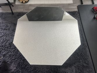 Mirrored Octagon Coffee Table – $150 (Statement Piece!)