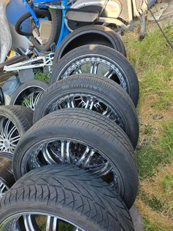 Chevy rims kmc 24in