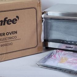 COMFEE' Toaster Oven, 4 Slice, 12L, Multi-function Stainless Steel #1061