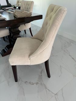 Pottery Barn Upholstered Dining Chairs