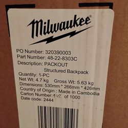 Milwaukee Packout Structured Backpack 