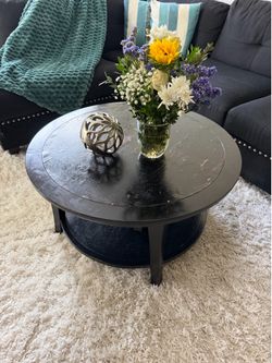 Pottery Barn Metropolitan Round Coffee Table